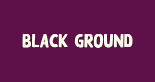 Black Ground Font