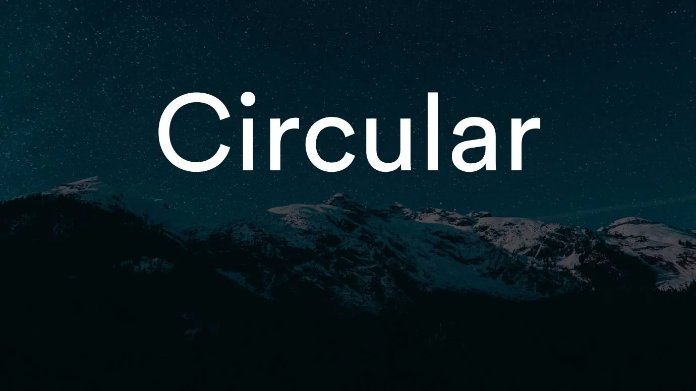 Circular Font Family