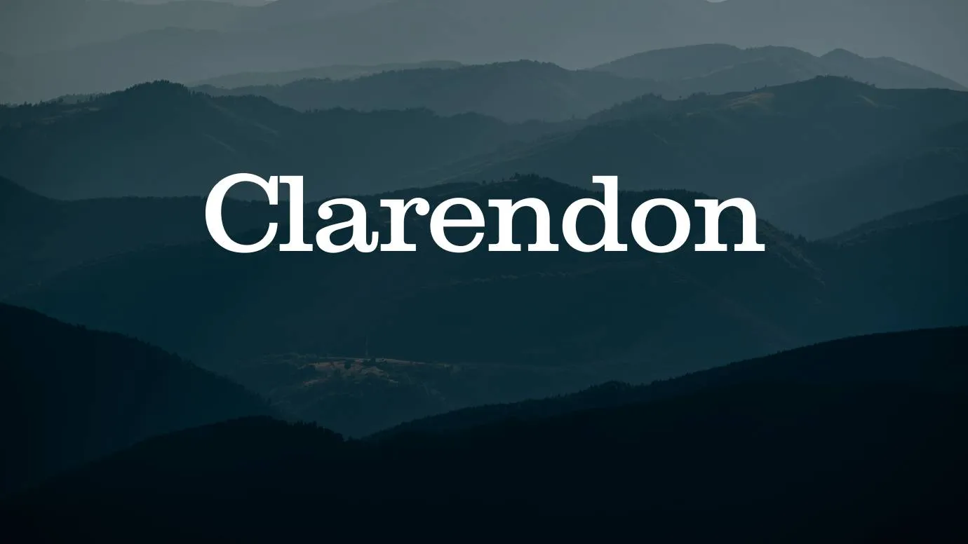 Clarendon Font