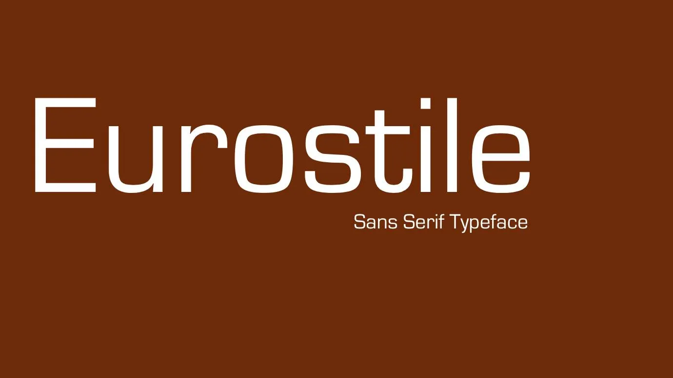 Eurostile Font Family