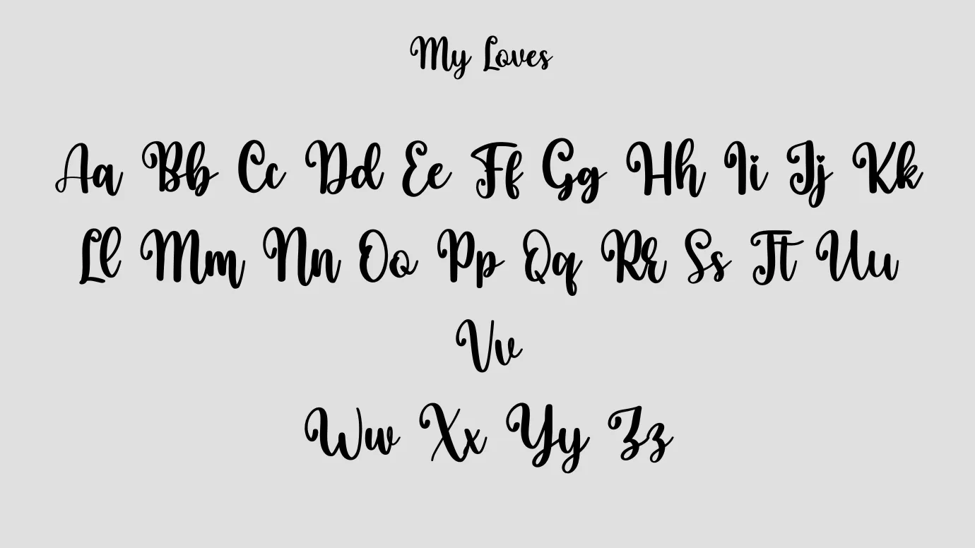 My Loves Font