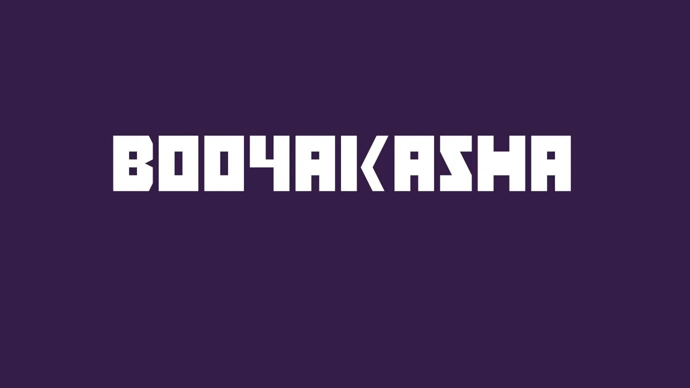 Booyakasha Font