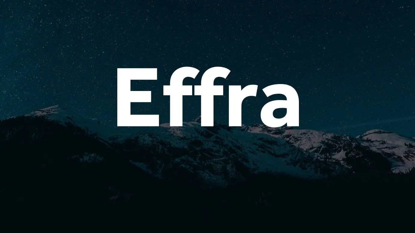 Effra Font Family