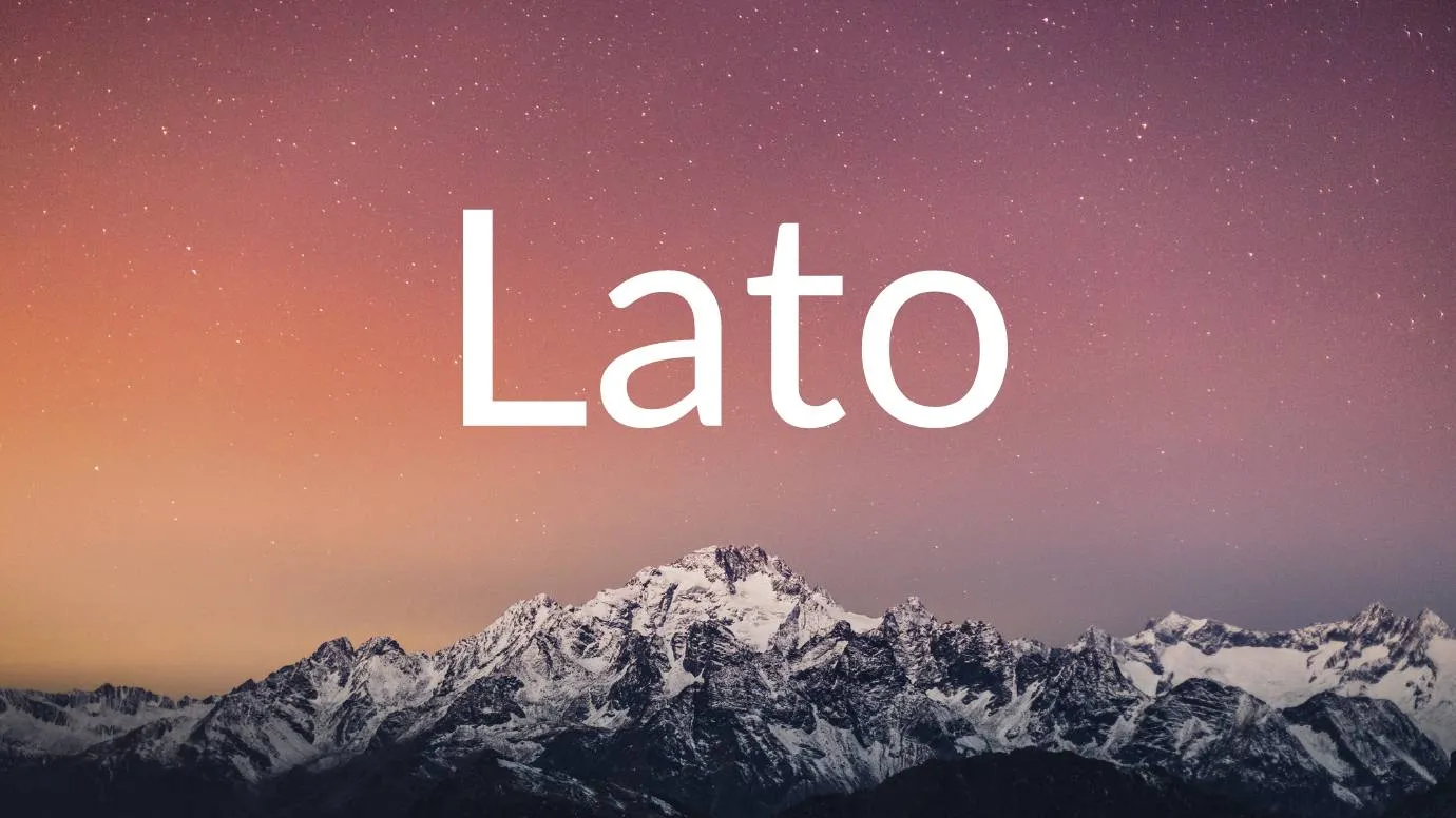Lato Font Family