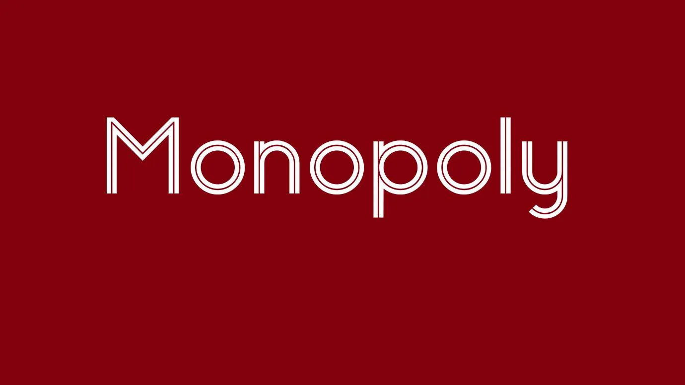 Monopoly Font Family