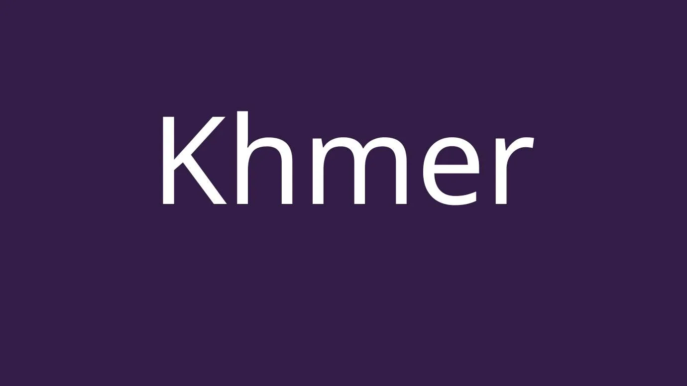 Khmer Font