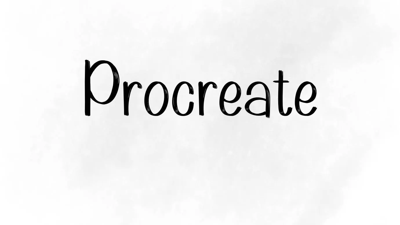 Procreate Font Family