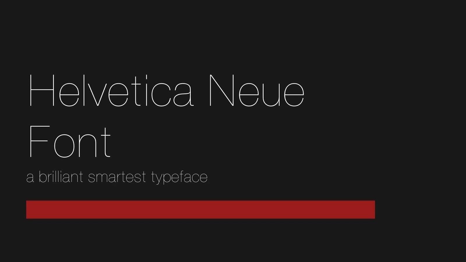 Helvetica Neue Font