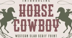 Horse Cowboy Font