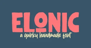 Elonic Quirky Handmade Font