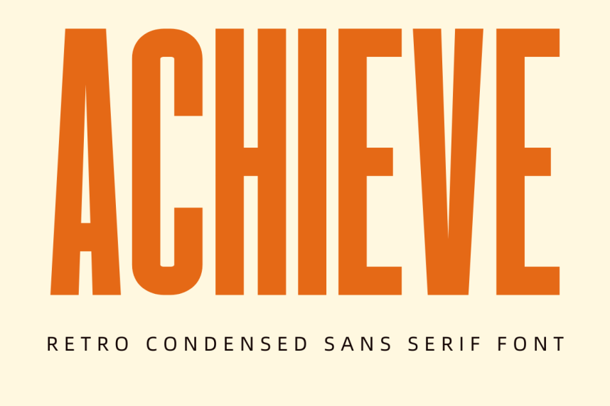Achieve Font