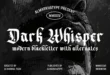 Dark Whisper Font