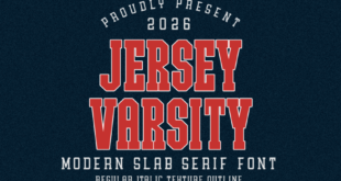 Jersey Varsity Font