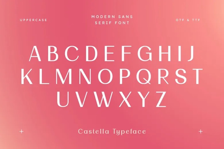 Castella Font lettering preview